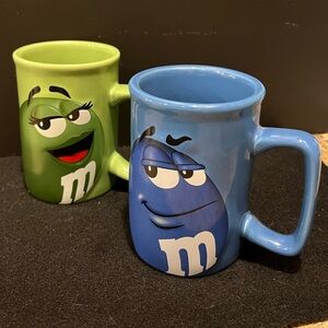 M&M'S Green and Blue Character Mugs